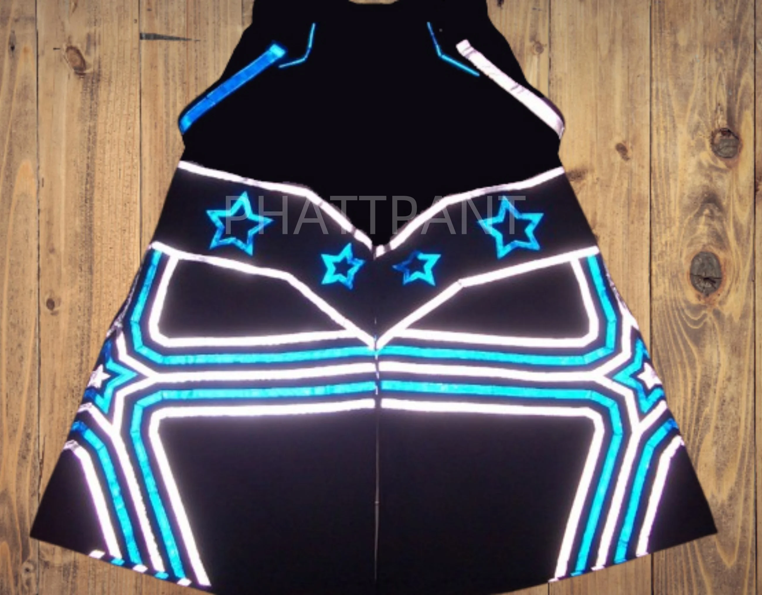 PHATTPANT Phat Celana Shuffle Tari Lebih Keras Gaya Melbourne Shuffle Goyang Gaya Keras Gelombang Panas Rave Gelombang Rave Gear Garis C066