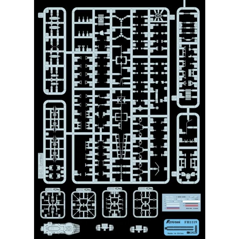 Flyhawk Plastic Assembled Ship Model Kit FH1119 HMS Kelly 1940 1/700