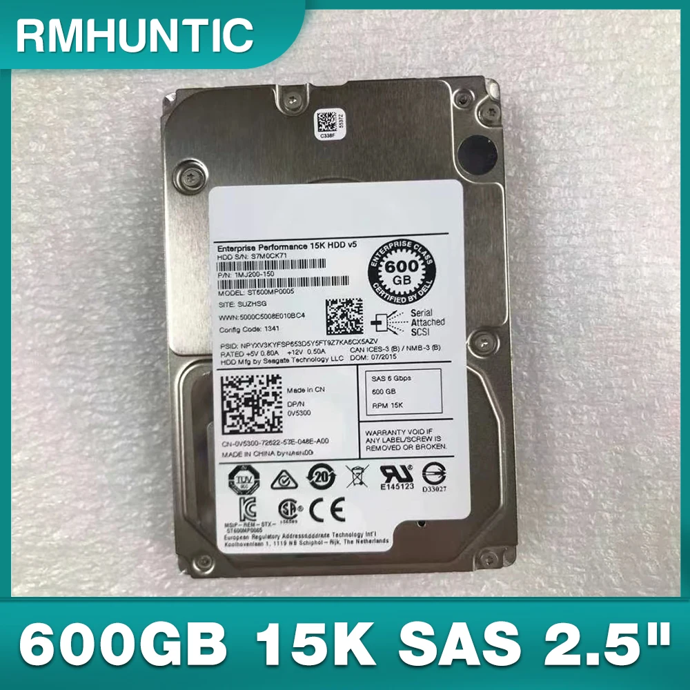 ST600MP0005 Server Hard Disk 0V5300 600GB 15K SAS 2.5" 6G Hard drive