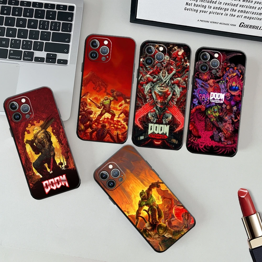 

Топ Игры D-doomS чехол для телефона iPhone 15 14 13 12 11 X XR XS XSMAX 8 7 Plus Mini Pro Max мягкий черный чехол для телефона