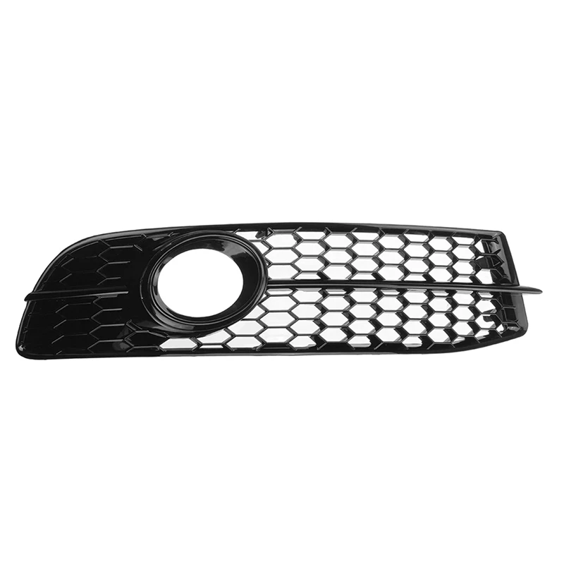 Car Front Bumper Fog Light Lamp Grille Cover Accessories For  A6 C6 S-Line 2008-2011 Black 4F0807681Q01C 4F0807681Q02C