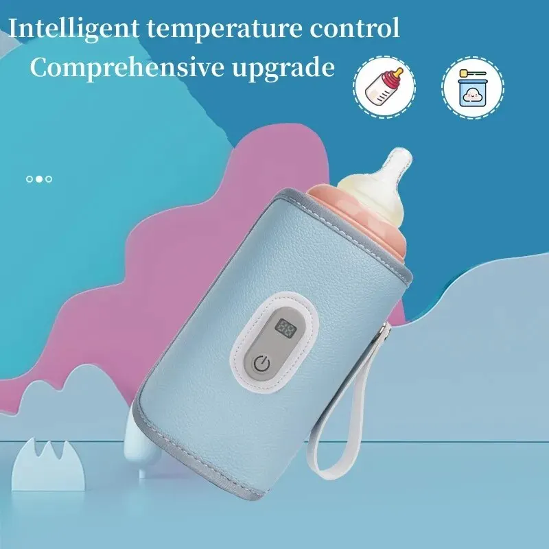 Digital Milk Bottle Insulation Cover for Children Universal Heating Milk Bottle Cover for Infants Outdoor Portable Milk Warmer