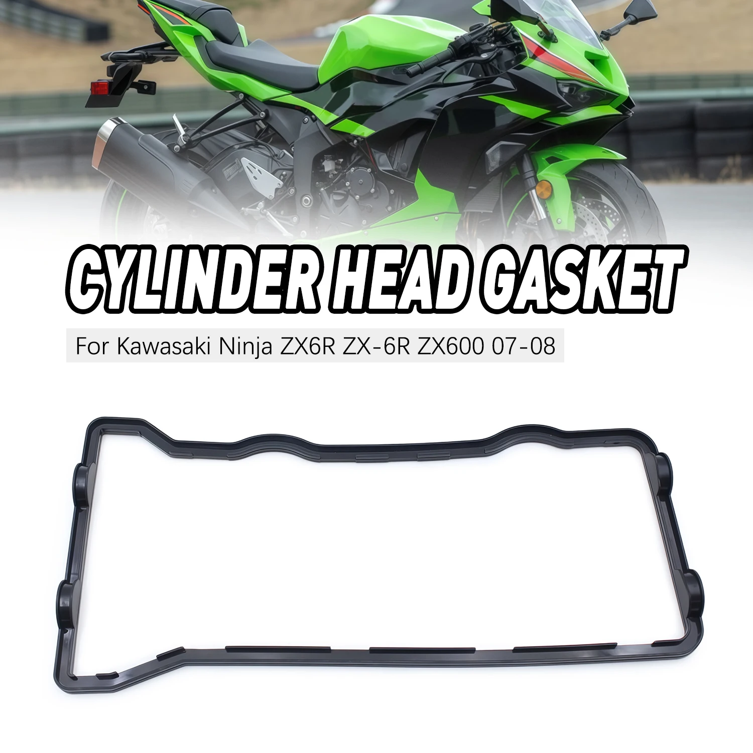 

Engine Cylinder Head Valve Cover Gasket For Kawasaki Ninja ZX-6R ZX6R 2007-2008 11061-0378 11061-0246 Head Gasket