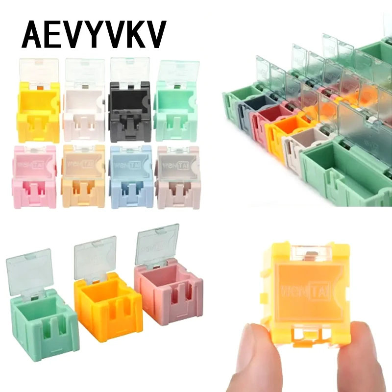 5PC SMD Container SMT IC Electronic Component Mini Storage Box SMT Component container SMT Kit Diy Practical for Small Component