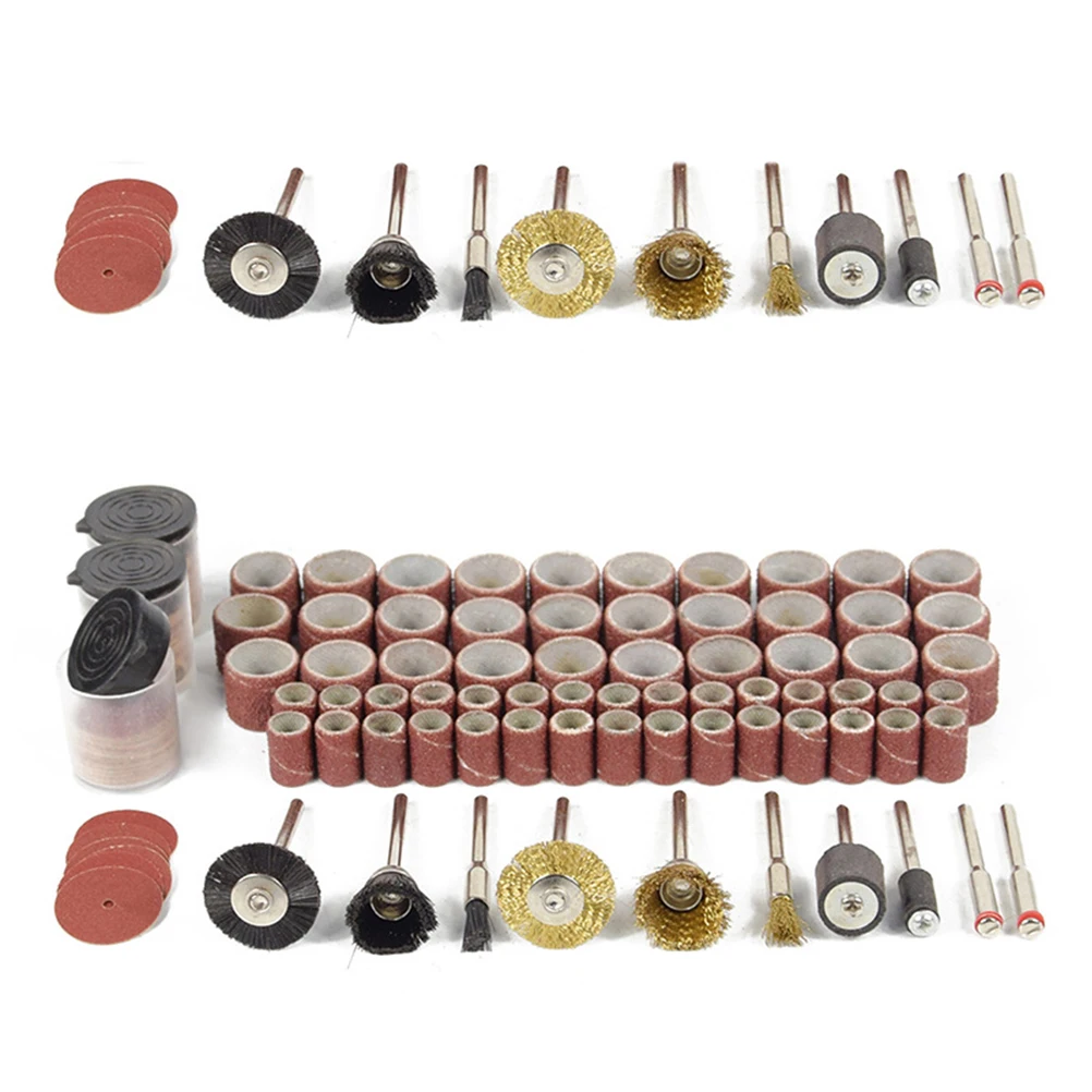 

160 pcs Grinding Polishing Wheels Kit Wire Brush Set For Rust Removal Surface Cleaning Abrasive Rotary Tools