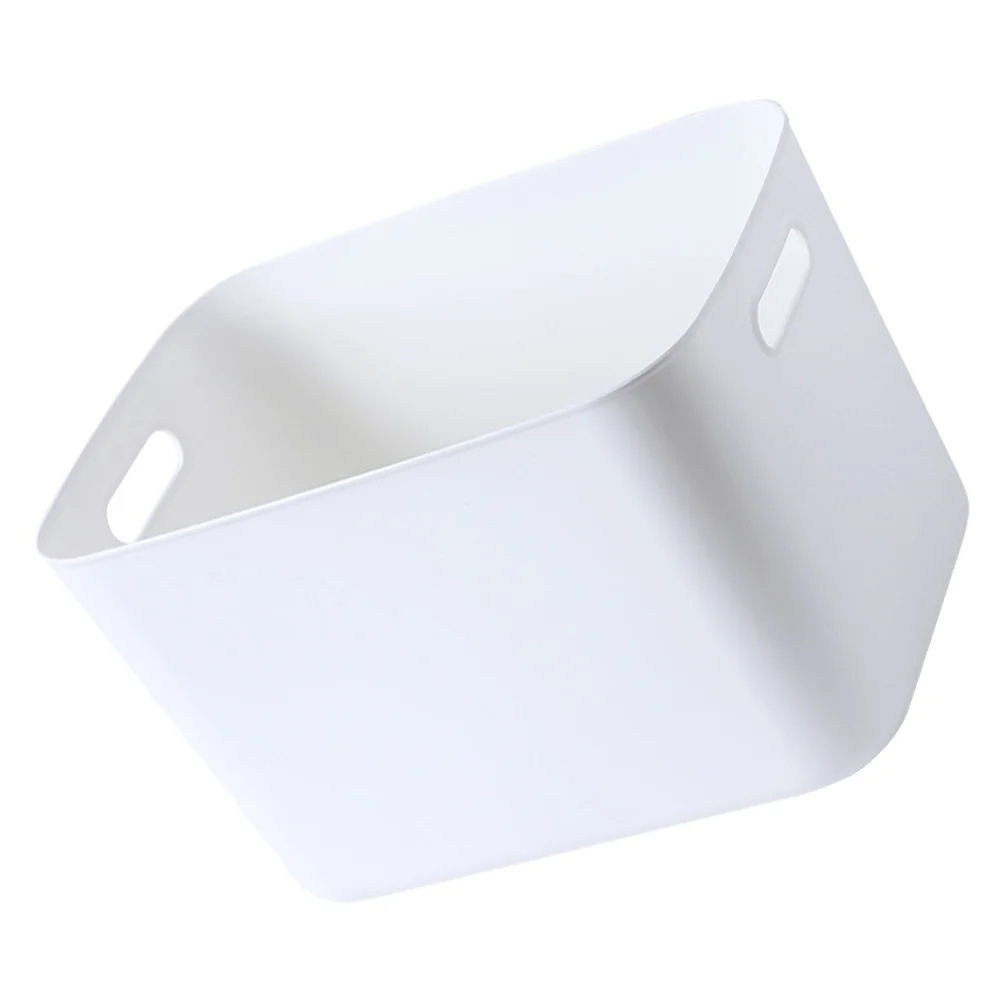 

Portable Home Storage Basket Large Capacity PP Material Desk ganizer Bathroom Box White Snack Container Table Supplies Holder