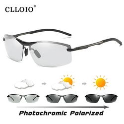 CLLOIO High Quality Photochromic Sunglasses Men's Driving Polarized Sun Glasses Male Day Night Vision Driver's Chameleon Eyewear