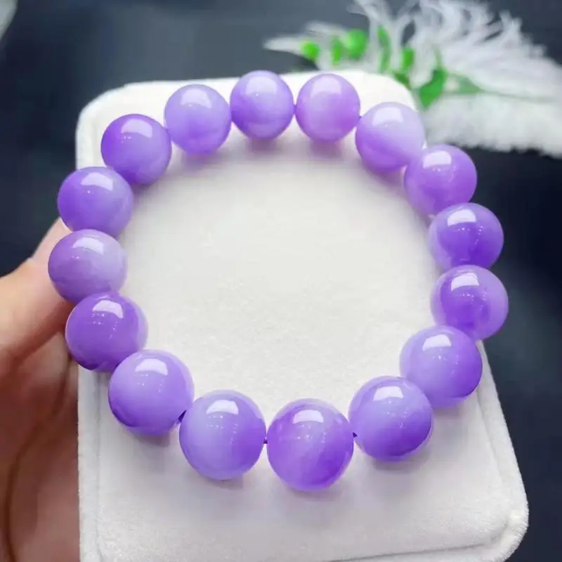 

Certified Jade Bracelet Purple Myanmar Jadeite Bangle Men Women Healing Gemstone Fine Jewelry Grade A Burma Jade Stone Bracelets