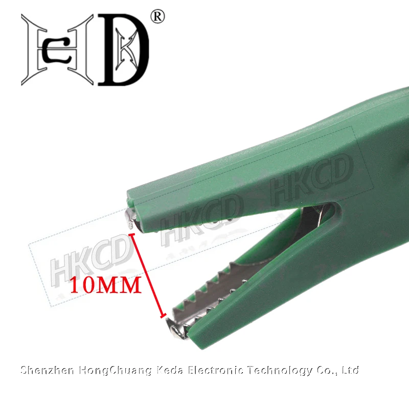 2PCS 30A 1000V Plastic Opening 10MM Round Handle Crocodile Test Adapter Clip Probe Pen Test Alligator 4mm Banana Plug Insulated