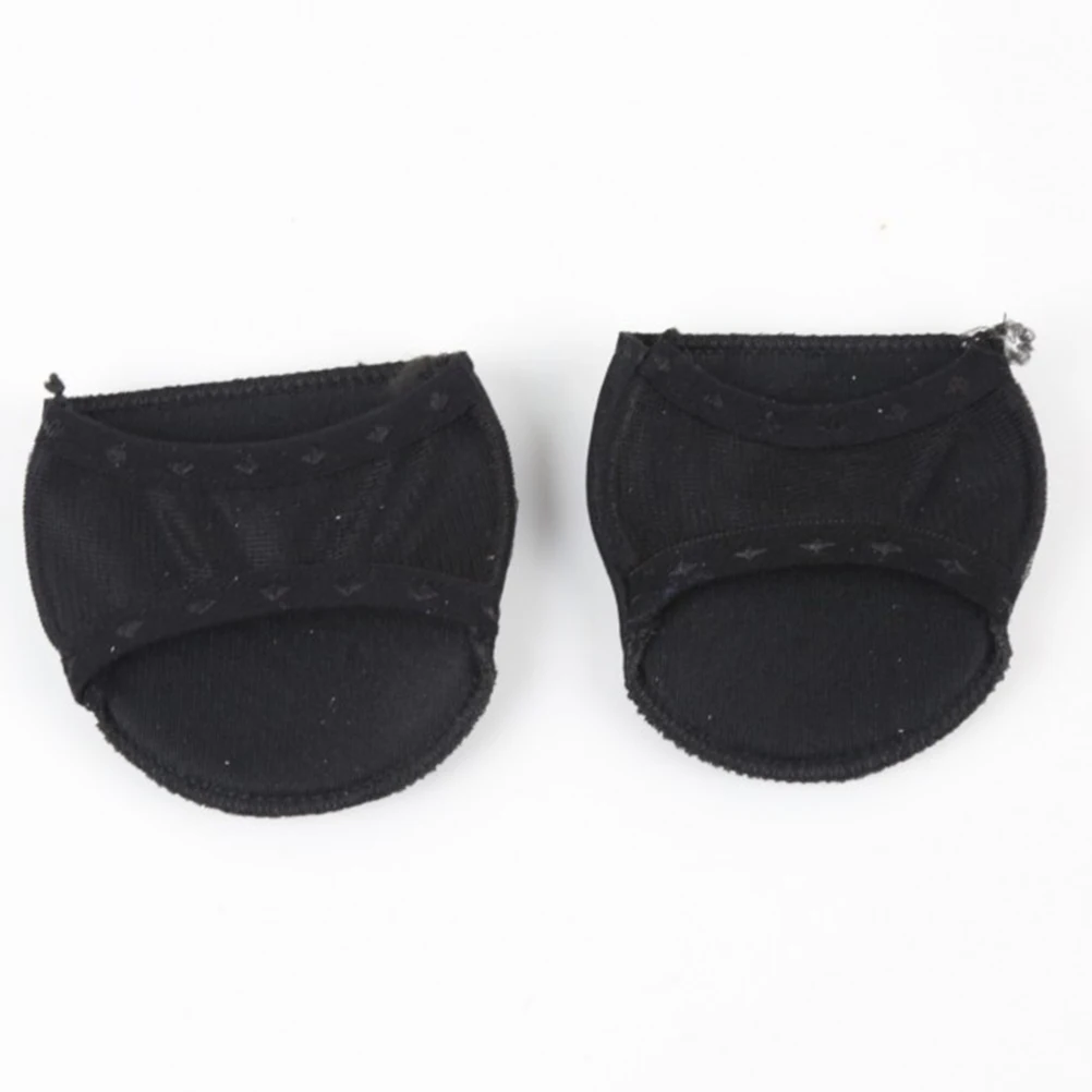 

1 Pair Peep-Toe Forefoot Cushions Ultra Soft Invisible Insole For High Heels Anti-Slip Shoe Pad Comfort Foot Pads Black