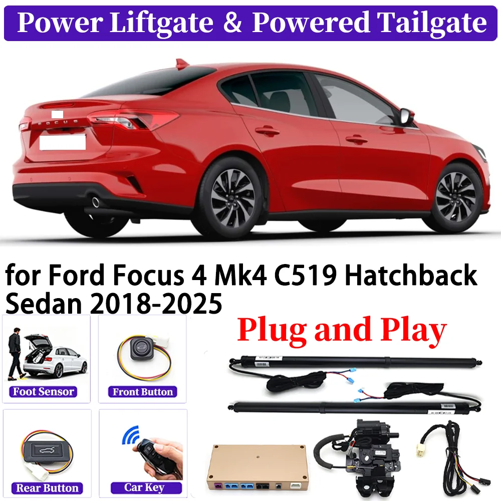 

for Ford Focus 4 Mk4 C519 Hatchback Sedan 2018-2025 Upgrade Car Automatic Power Liftgate Kit Smart Auto Electric Tailgate System