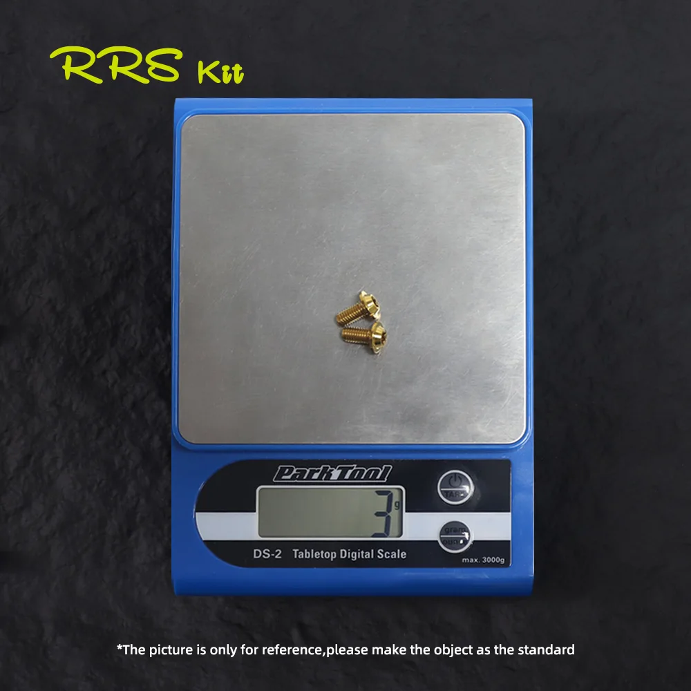 RRSKIT M5 * 10 سبائك التيتانيوم خفيفة 3 جرام حامل زجاجة ماء للدراجة مسامير حامل غلاية الدراجة مقاومة للاهتراء برغي متعدد الألوان