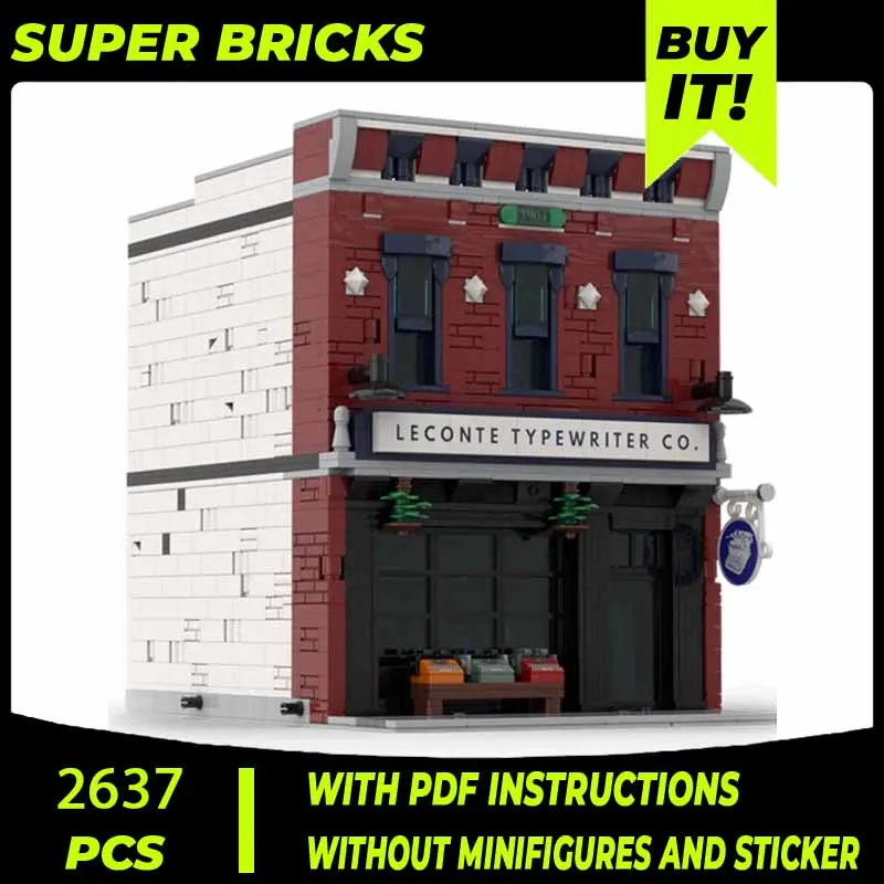 

Конструктор Moc, модель уличного вида, офисное здание, технические кирпичи, сборка «сделай сам», строительные игрушки для детей, праздничные подарки