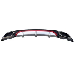 for Chevrolet Cruze 2008 2010 2011 2012 to 2013 2015 to 2016 2017 to 2018 Rear Bumper Diffuser with silvery trim