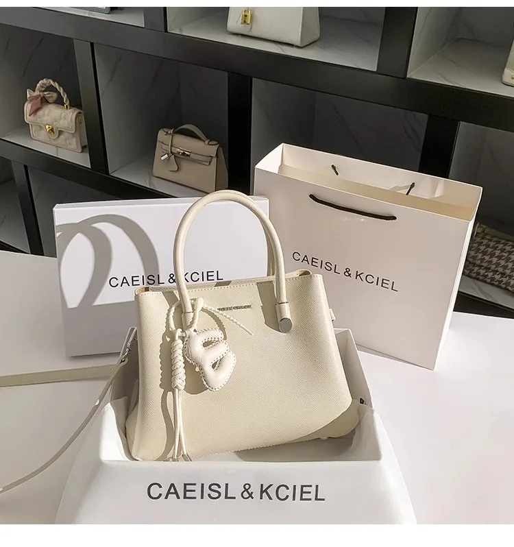 

Large Capacity Casual Tote Bag Solid Color Textured Women Handbag High Quality Luxury Cluth Purse Female Shoulder Crossbody Bag