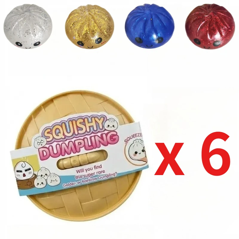 Glanzende Dumpling Kleurrijke Stressballen Paas Cadeaubox Vullers Rekbare Kantoorbureau Decoratieve Dumpling Mysterie Box