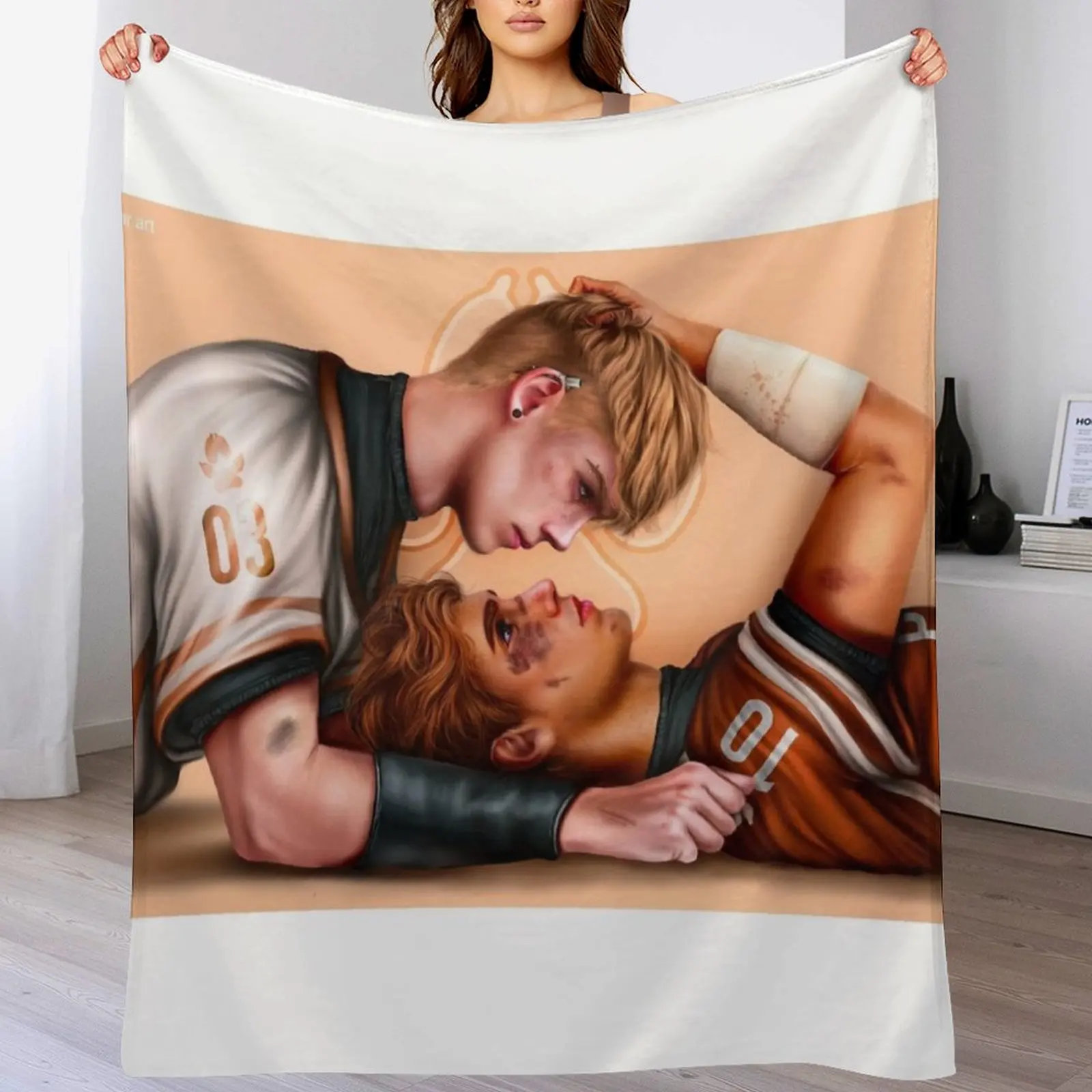Andreil (Andrew and Neil) Throw Blanket Easy Care Comfortable Blanket for Couch