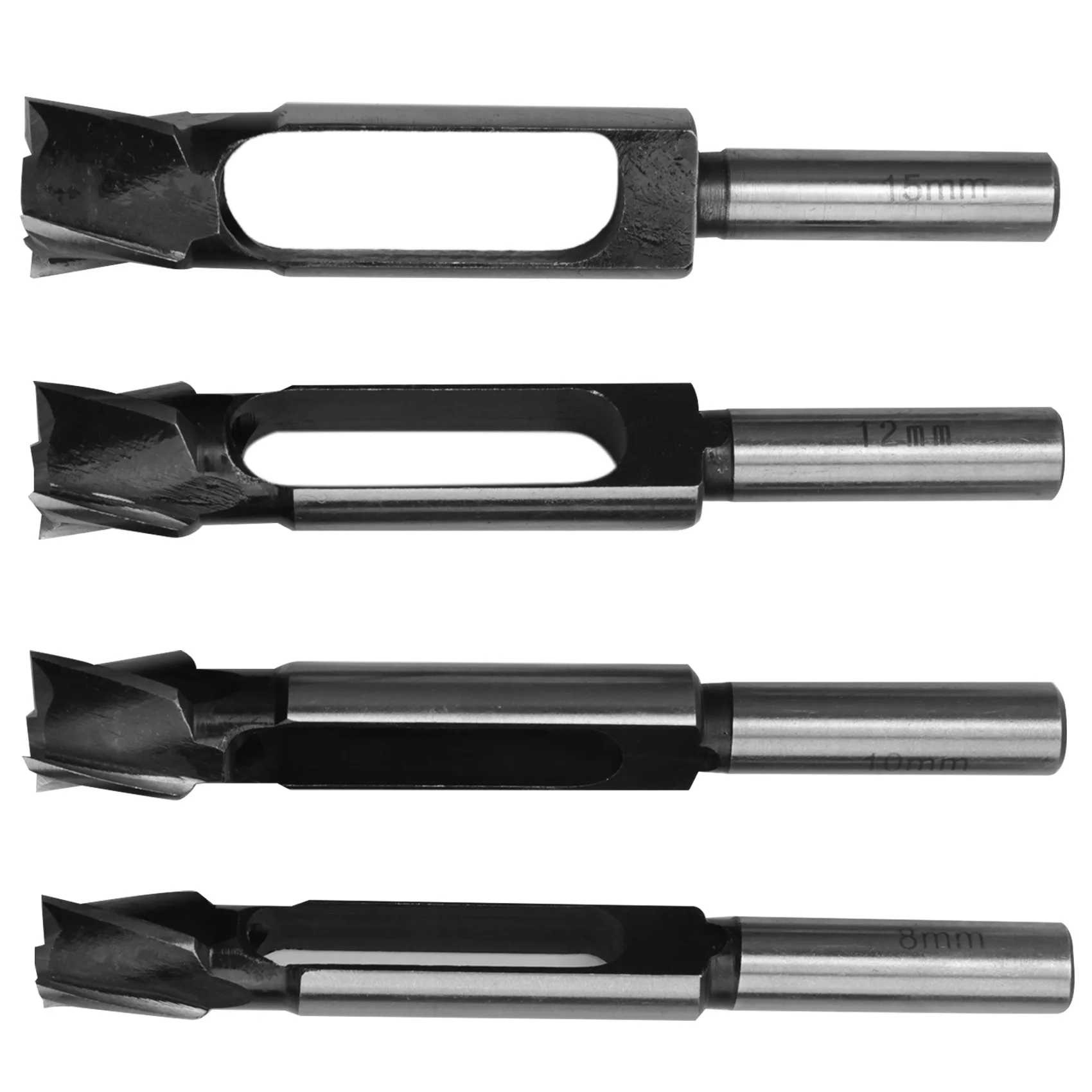 4 Pcs/Set Tenon Dowel Plug Cutter Maker Tapered Cutters 8mm 10mm 12mm 15mm Cork Drill