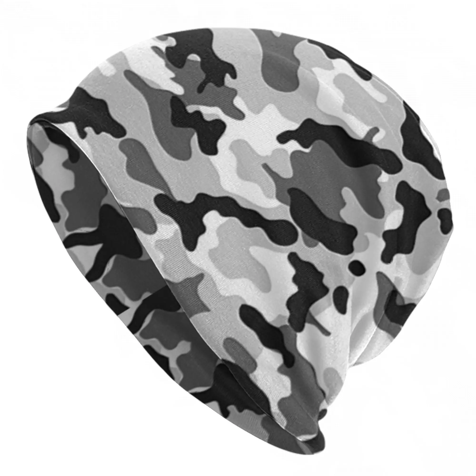 camouflage Throw Blanket 5t4g40ycjfr Cap  Goth Unisex Street Skullies Beanies Hat Spring Warm Dual-use Bonnet Hat