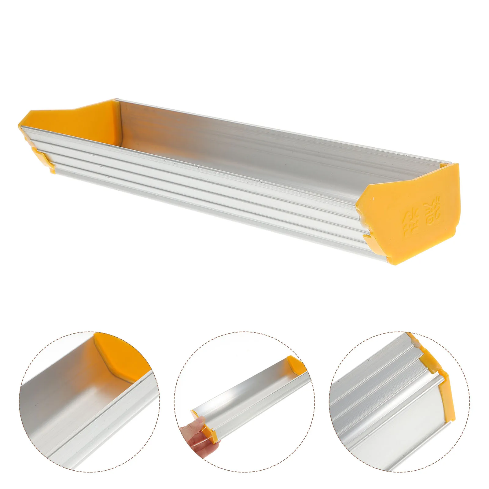 

Emulsion Scoop For Screen Printing Stainless Steel Coating Tool Plastic End Cap Durable Reusable Screen Printing Supply