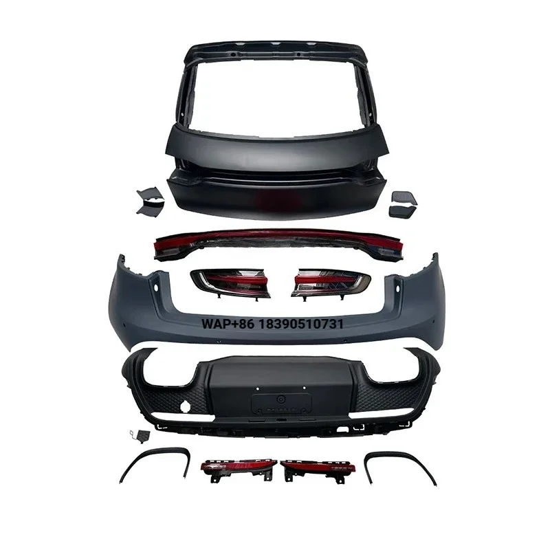 

For Macan 2014-2018 Body Kits for Cars 95B Upgrade 2023 Model Rear Bumper Taillights, Brake Turn Signals