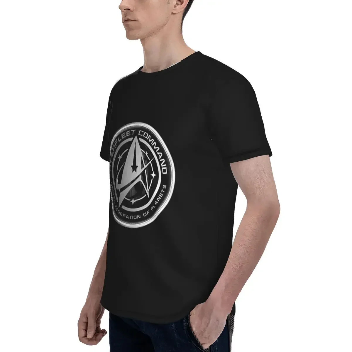Star Treks Science Fiction TV Series polyester T-Shirt Men'sFunny T Shirts Men Crew Neck Short Sleeve