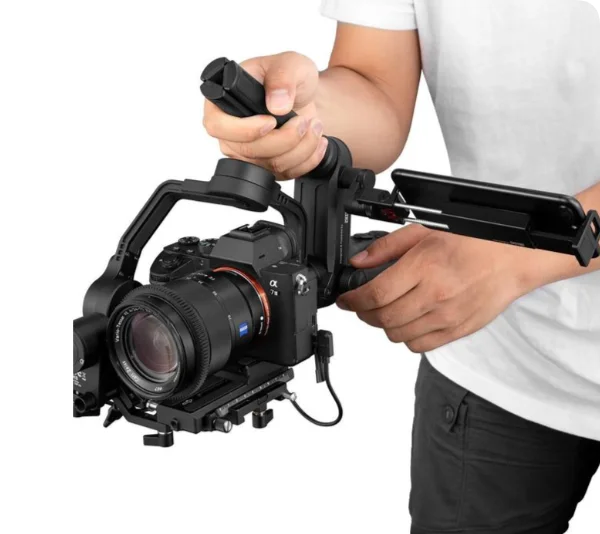 Zhiyun TransMount Phone Holder with Crown Gear EX1E01 360°unlimited angle support Pad Mini or phone with large clamping space