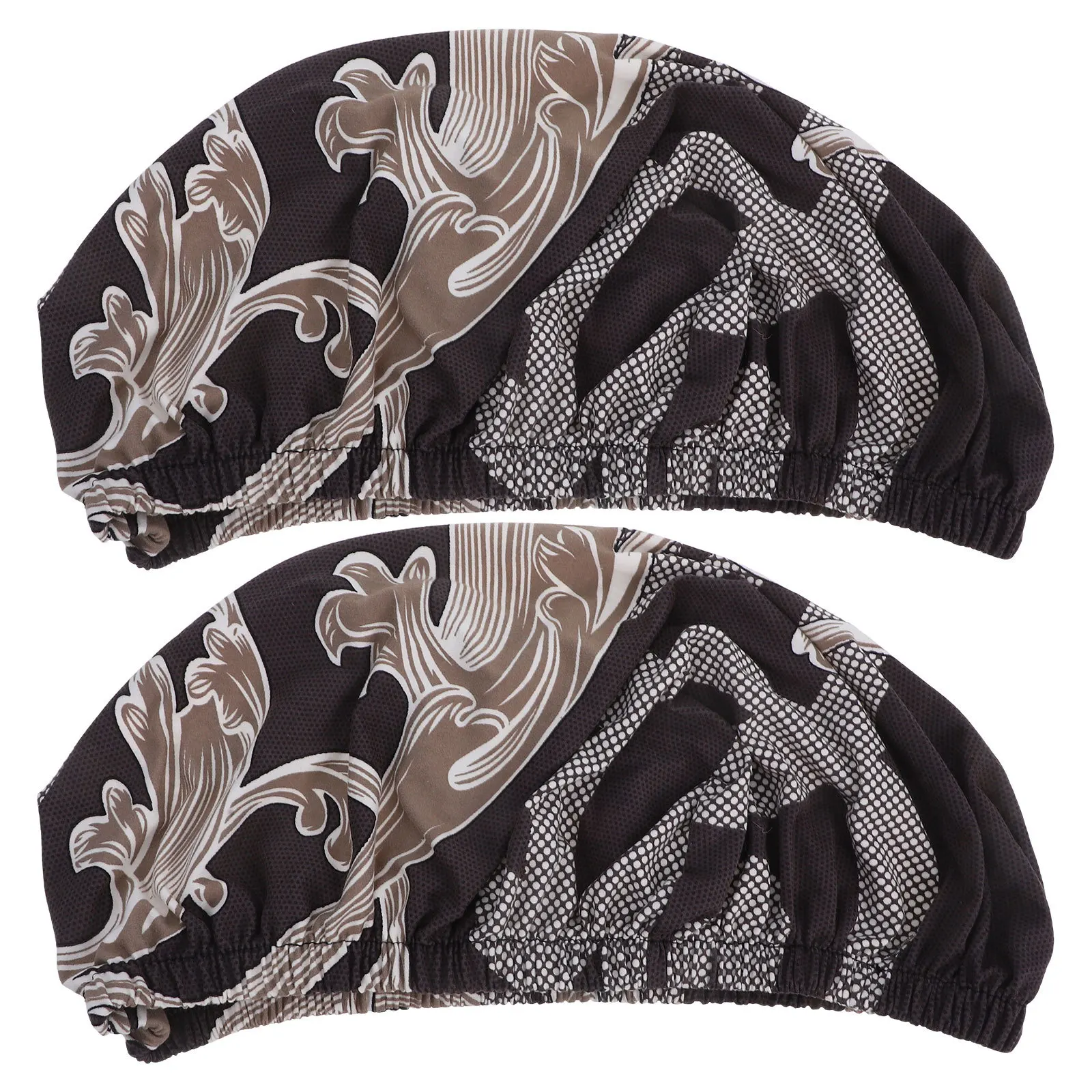 

2Pcs Milk Silk Chair Covers Elastic Waterproof Stain Resistant for Dining Room Living Room Bar Stool Seat Cover Rectangle