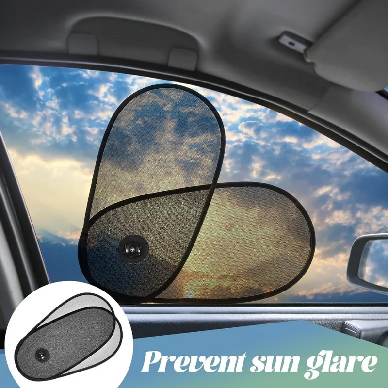 New Sucker Sun Visor for Car Side Window Sun Shade Curtains Anti-Glare UV-Blocker Auto Internal Blocker 99.9% UV