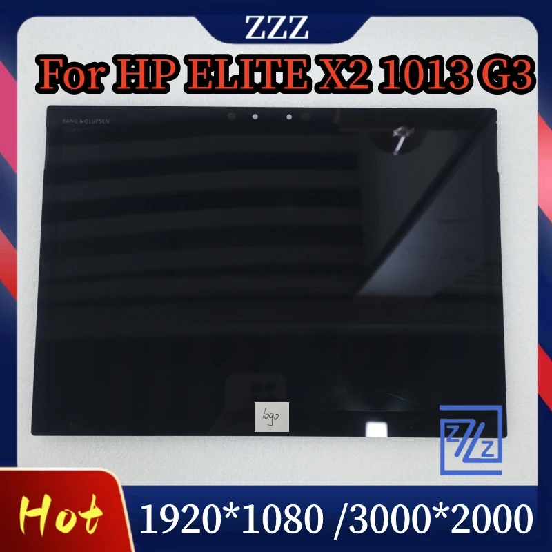 Polegada para hp Elite x2 1013 g3 Display Touch Screen Digitizer Assembly com Frame Substituição Qhd L31886001 13