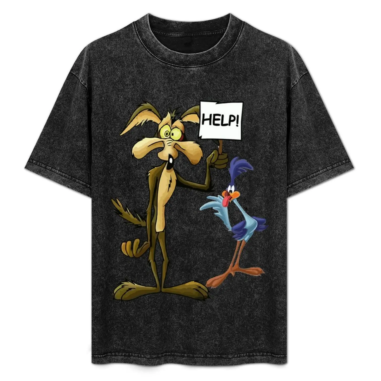 Roadrunner and El Coyote T-Shirt customizeds summer shirt men clothing