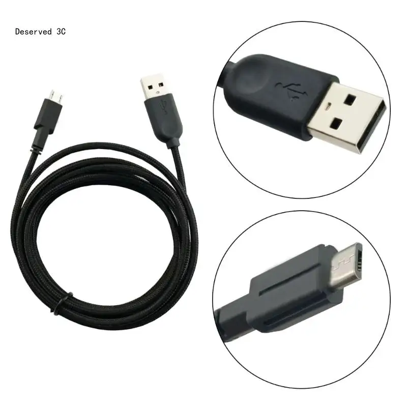 Durability Nylon Braide USB Charging Cable for Alienware 610M 310M Data Syncing Cord