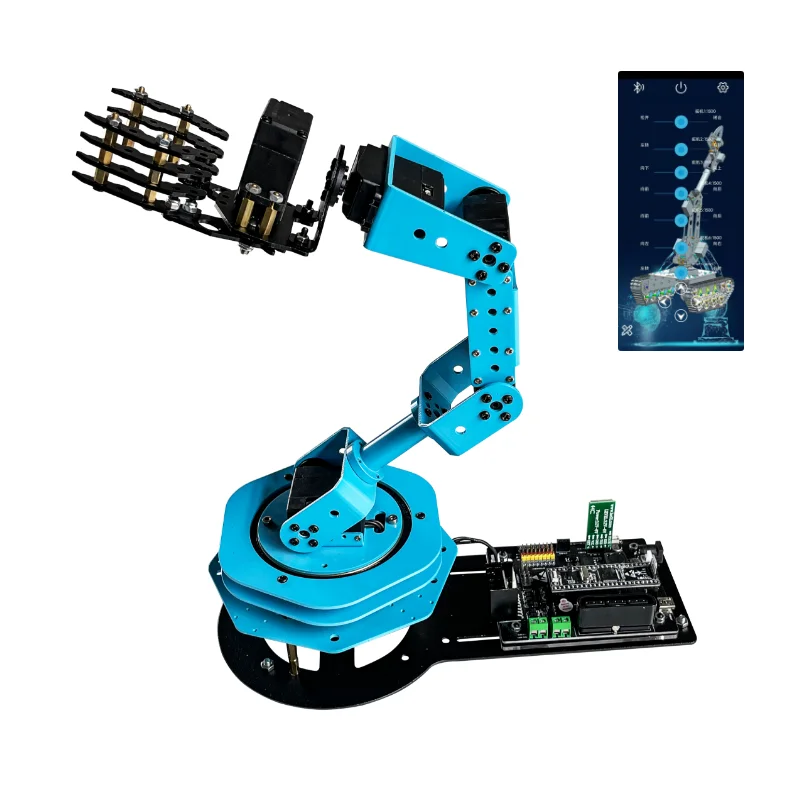 6-DOF манипулятор с высоким крутящим моментом рулевого механизма STM32 контроллер рукоятка/приложение/Bluetooth приложение
