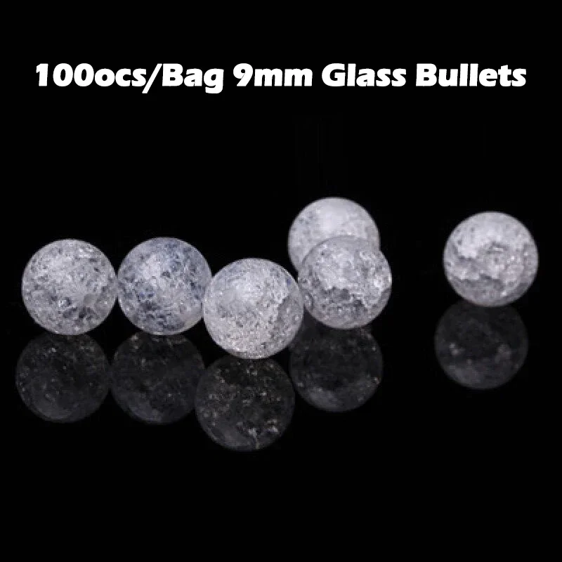 100 шт./упаковка, стеклянные пули для рогатки