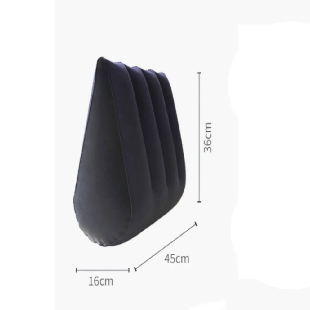 PVC Silicone Pillow Couples Gifts Blue+Black Inflatable Inflatable Sex Pillow Soft Triangle Magic Cushion Home