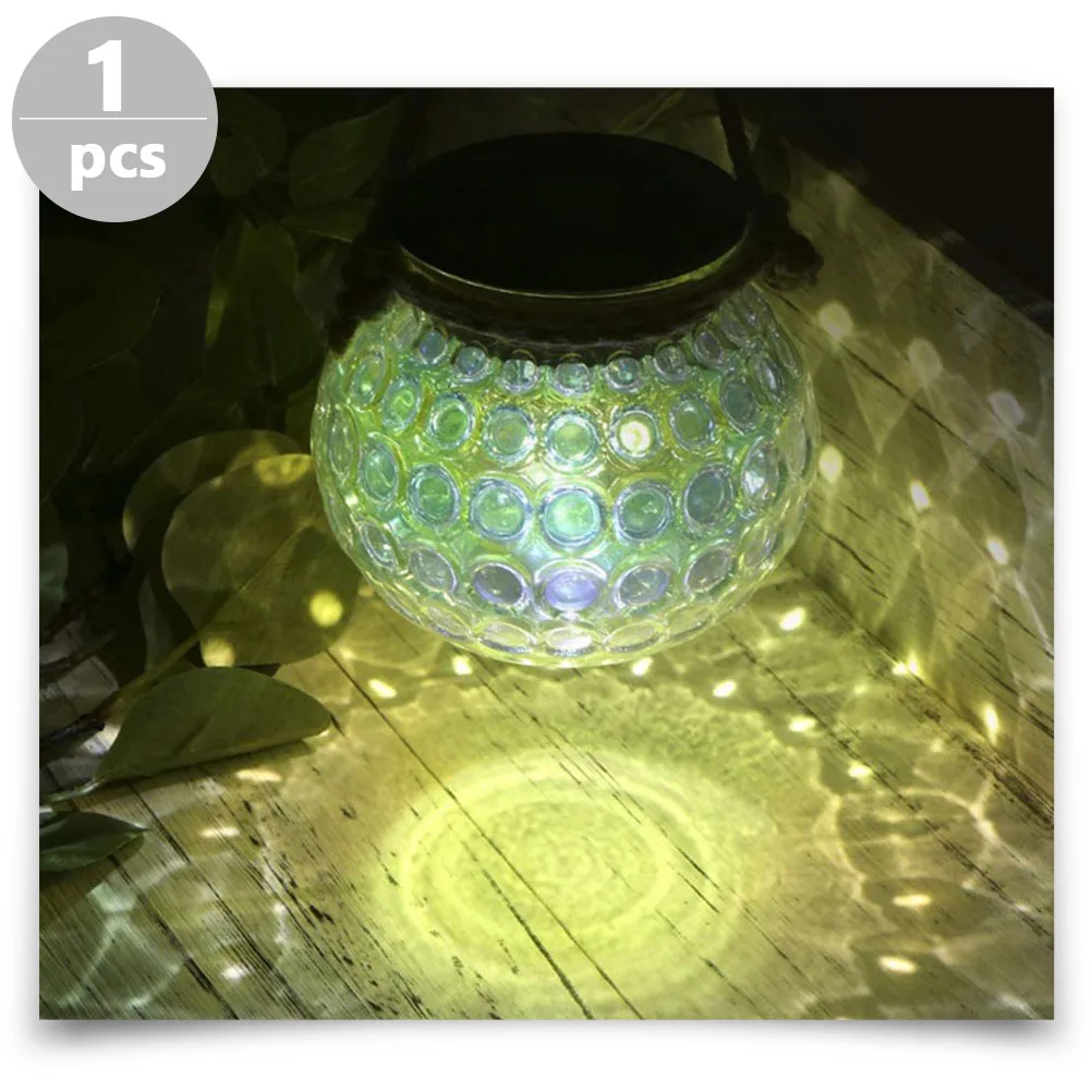 

Solar Garden Lights Courtyard Energy Outdoor Bottle Hanging Jar Solar-powered