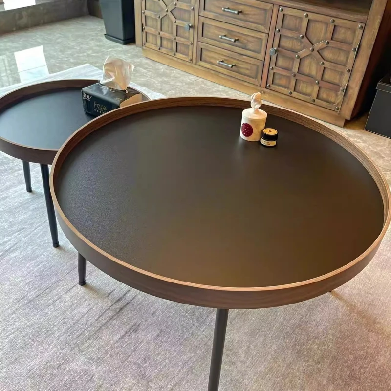 

Italian Black Coffee Table Luxury Portable Nesting Design Coffee Table Hotel Nordic Stoliki Kawowe Nowoczesne Furniture Home