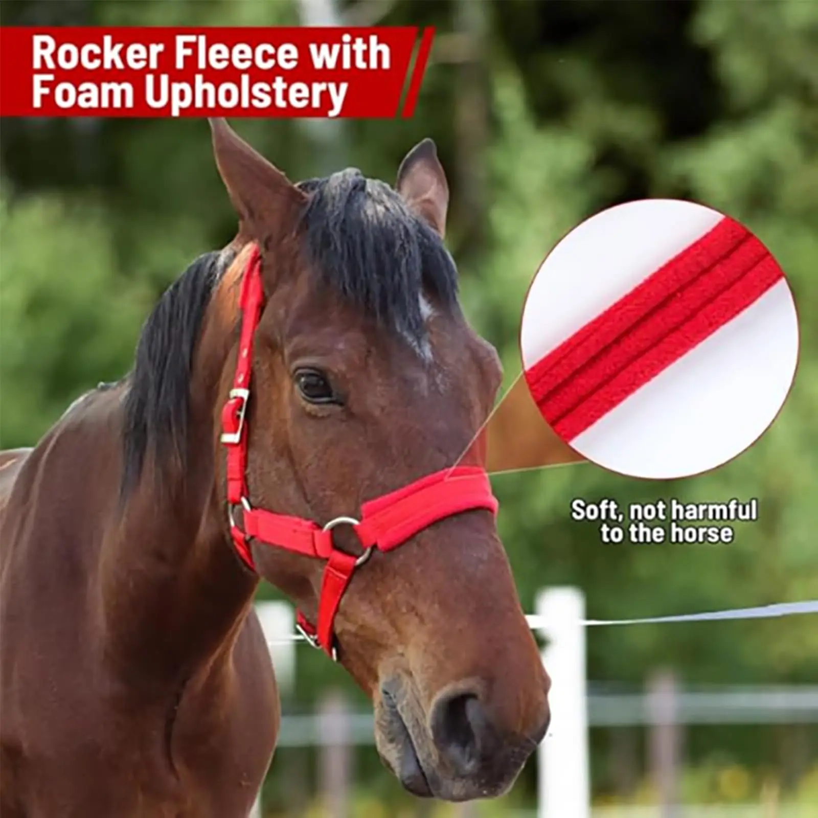 

Soft Padded Pony Horse Halter Bridle Headstall Head Collar Horse Riding Stable Horse Bridle Headstall Accessories Western