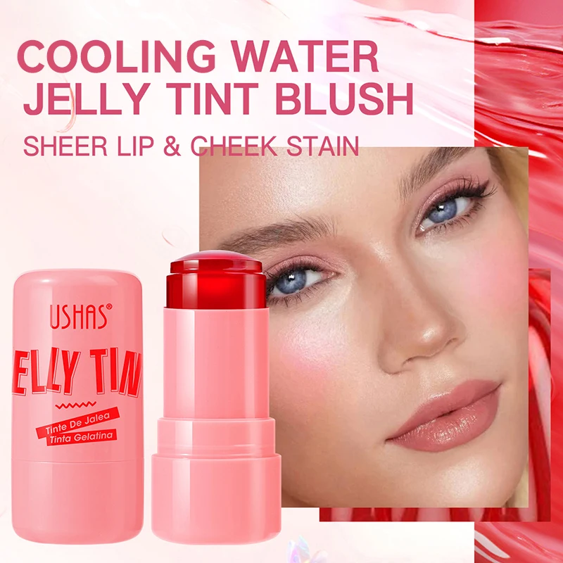 Multi-Color Jelly Blush Stick Q Pinberry Lip Dye Stick Langdurige Lippenbalsem Voor Lip En Wang Natuurlijke Gemakkelijk Verven Lipgloss