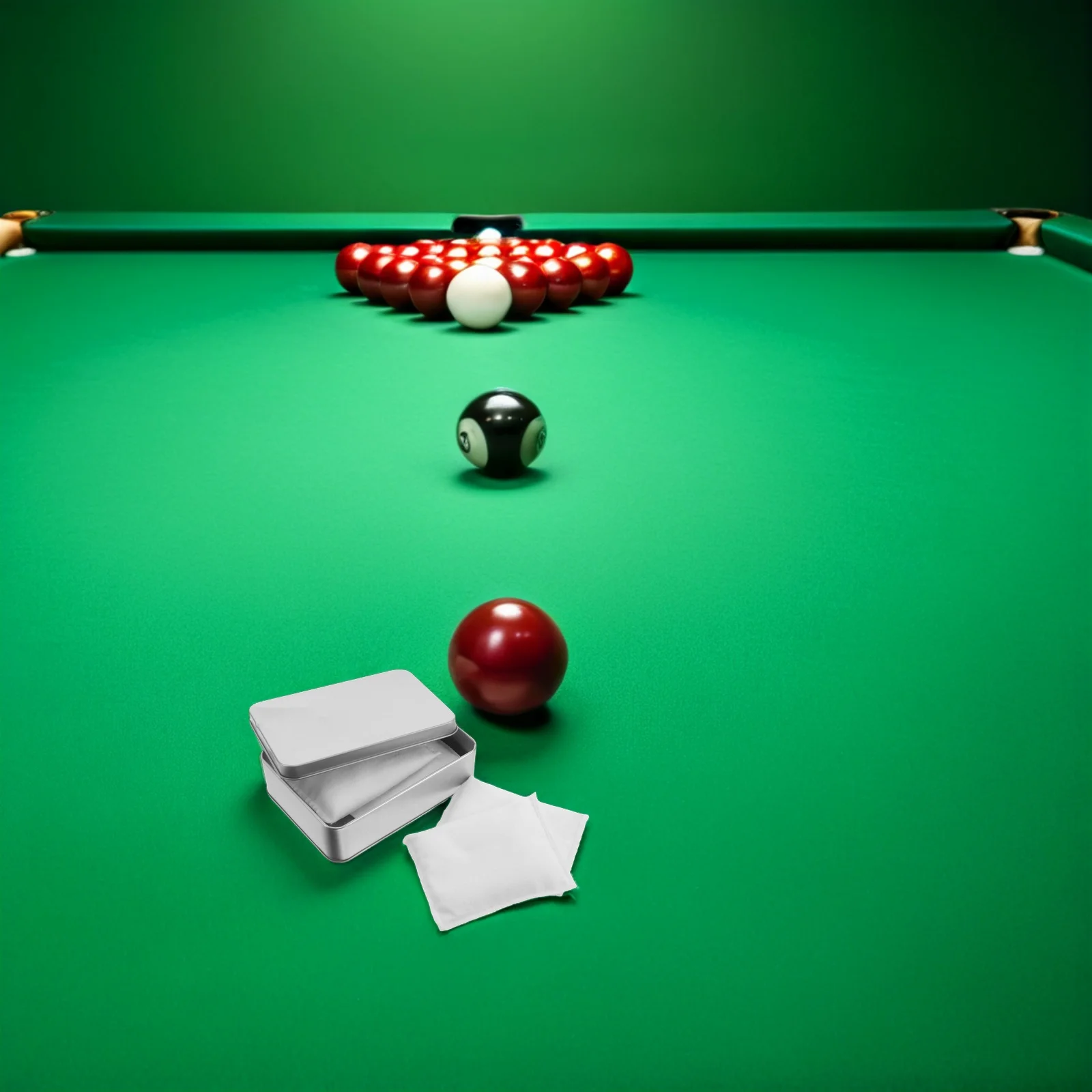 

1Set Billiards Dry Hand Powder Compact Chalk Bag Sweat Absorbing Lightweight Talcum Pouch for Pool Table Accessories Enhanced