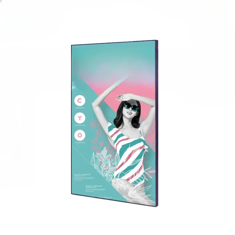 High quality semi outdoor window display touch screen 2000nits high brightness LCD