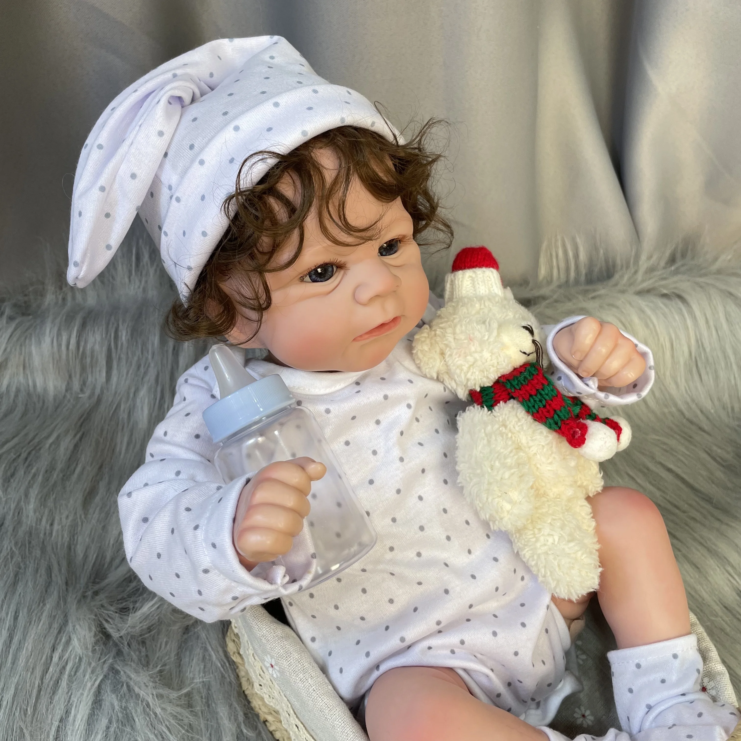 

18Inches Bebe Reborn Dolls Elijah Reborn toddler Realistic Baby Alive Lifelike Newborn Dolls Real Doll Kids Dolls Girls Toy