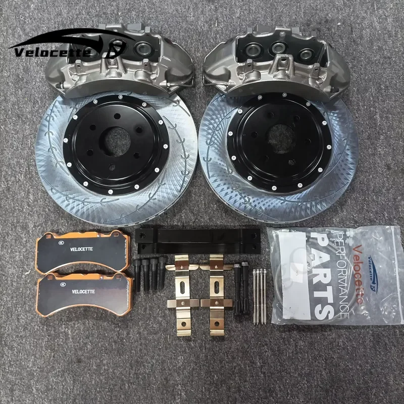 Kit de Frenos Grandes Personalizados en Gris Plateado para Nissan Navara NP300 335i E92 E36 M3 G80 M5 E60, Calibradores de 6 Pistones V6 de Alto Contenido de Carbono