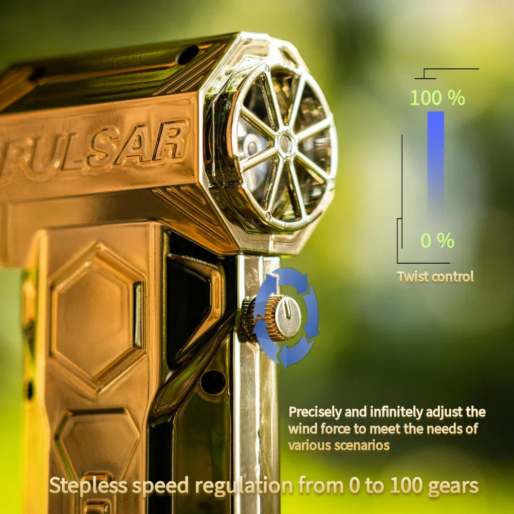 مروحة توربو ذهبية جديدة X11 ثنائية الغرض مع شاشة LED محرك بدون فرشاة منفاخ هواء سرعة الرياح 75 متر/الثانية لتنظيف لوحة المفاتيح للسيارة #4