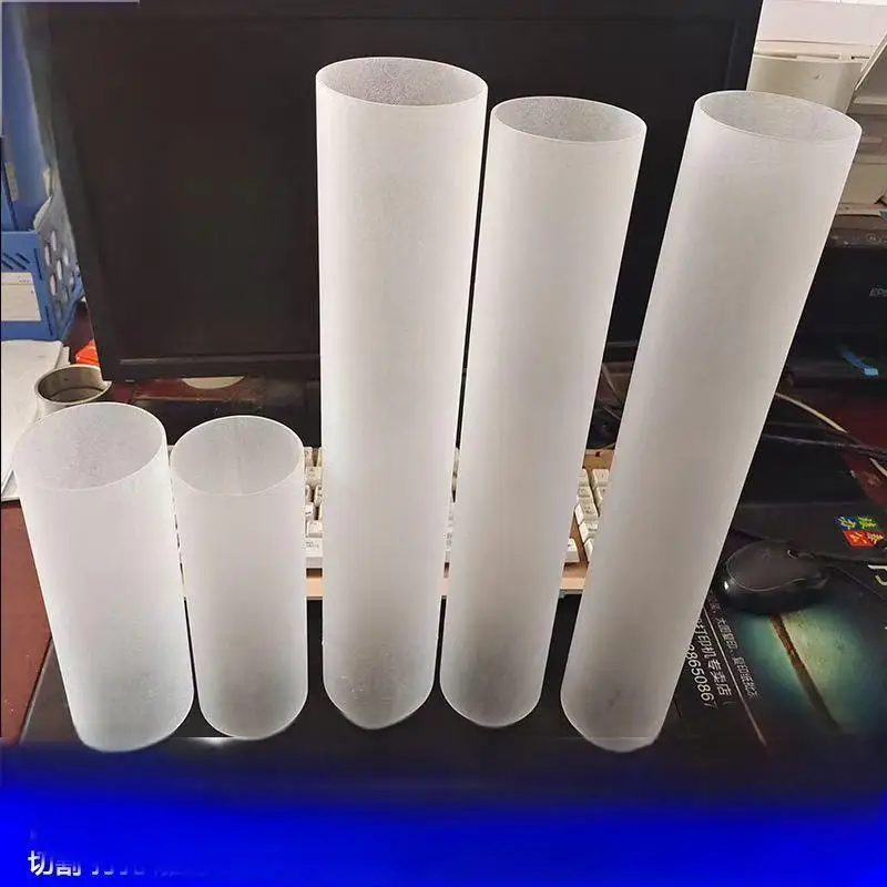 1 قطعة أنبوب دائري أكريليك 2.4 "(61 مللي متر) ID 2.56 "(65 مللي متر) OD 9.6" أنبوب شبكي شفاف أنبوب بلاستيكي صلب