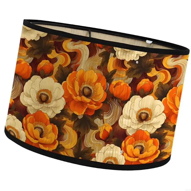 Flower Pattern Wall Light Cover Table Light Shade E27 Bamboo Lamp Shade Home Office Decorative Lighting Cover M4YD