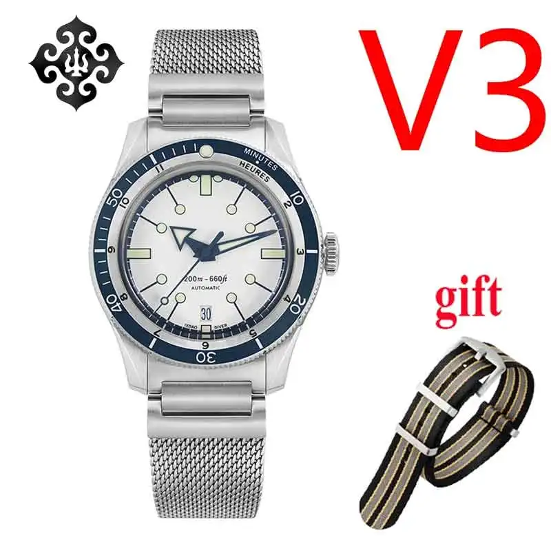 New IPOSE 5303 V3 Dive Watch IX&DAO 40mm GMT Men PT5000 Automatic Mechanical Watches Waterproof 200m Stainless Steel Wristwatch