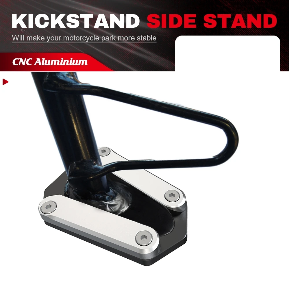 Motorcycle Accessories Foot Side Stand Pad Kickstand Enlarger Support Extension For BAJAJ DOMINAR 250/400 DOMINAR 400 All YEARS