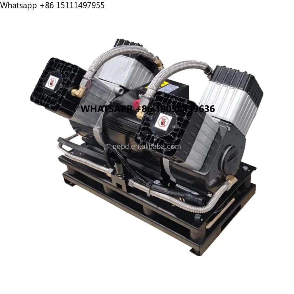4 KW piston type oil-free air brake compressor for electric truck Bus