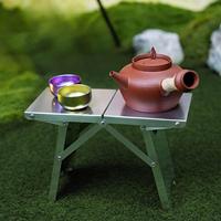 Outdoor Chair Fishing Stool Rack Camp Stool Sturdy Stainless Steel Folding Camping Table for BBQ Backyards Picnic Hiking Cooking